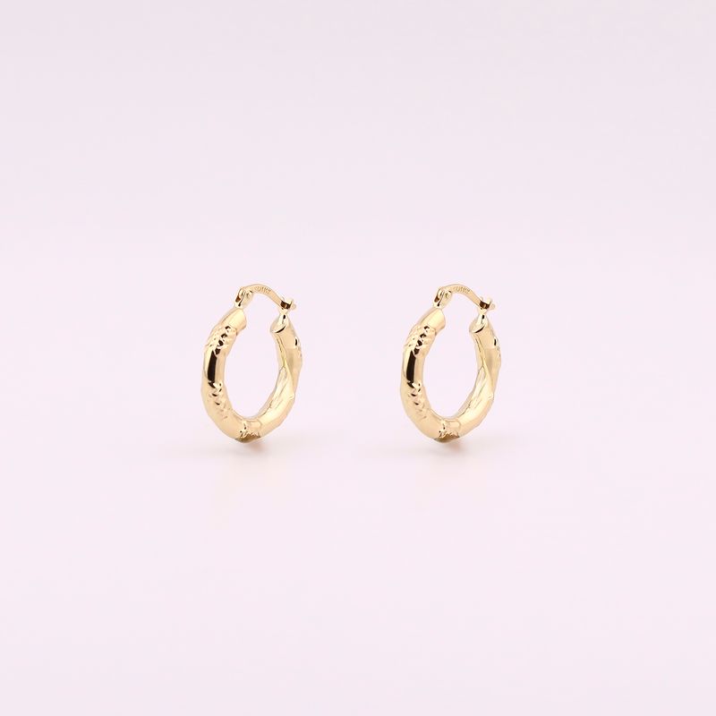 Arracadas Canasta  14k 1.8g