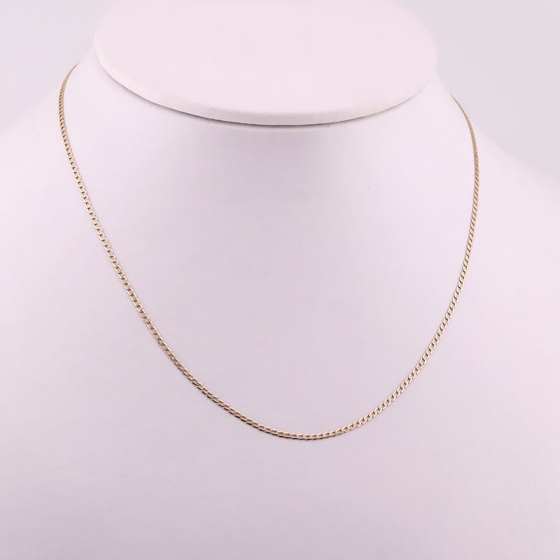 Cadena Eslabon Dimant. 14k 1.5g 40cm