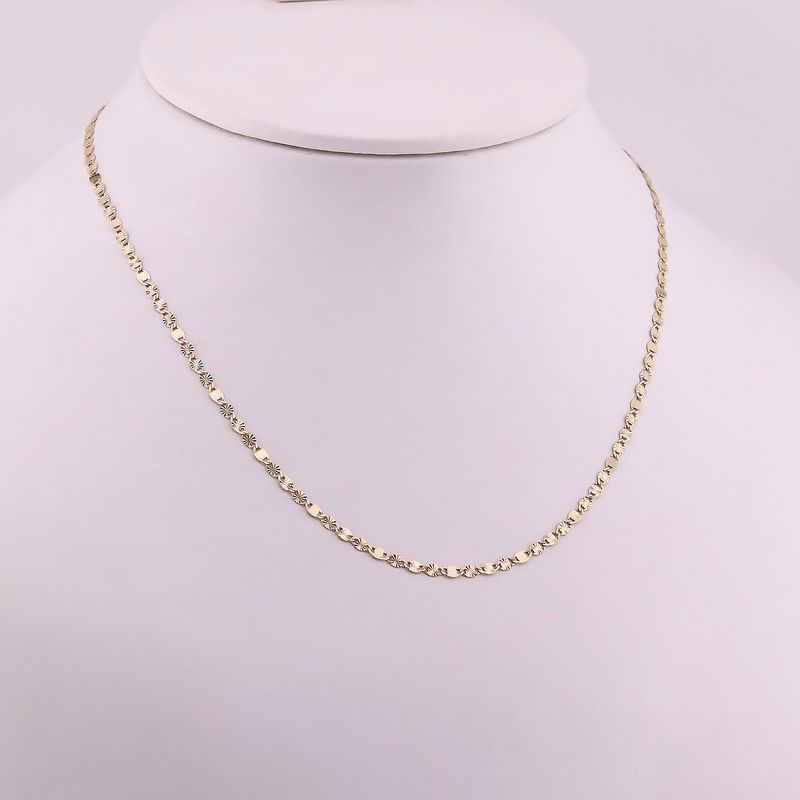Cadena Mixta 14k 2.8g 55cm