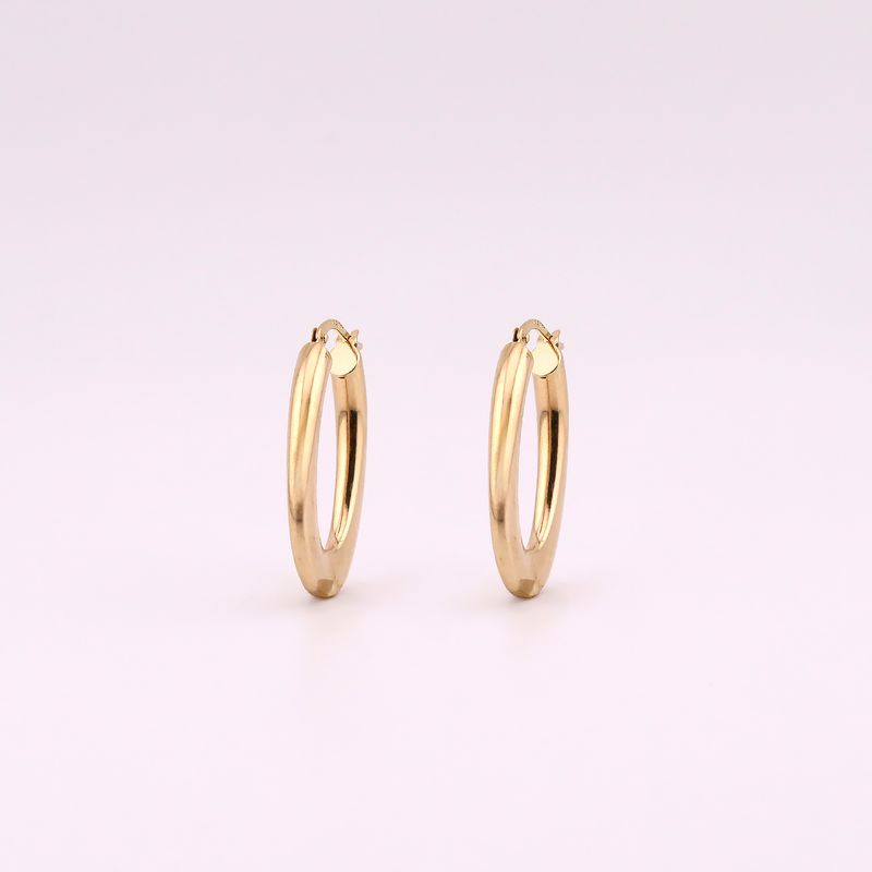 Arracadas Ovalo 14k 2.8g