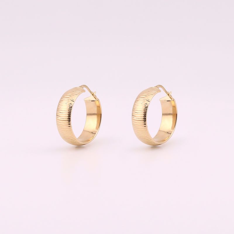 Arracadas Relimadas 14k 4.5g