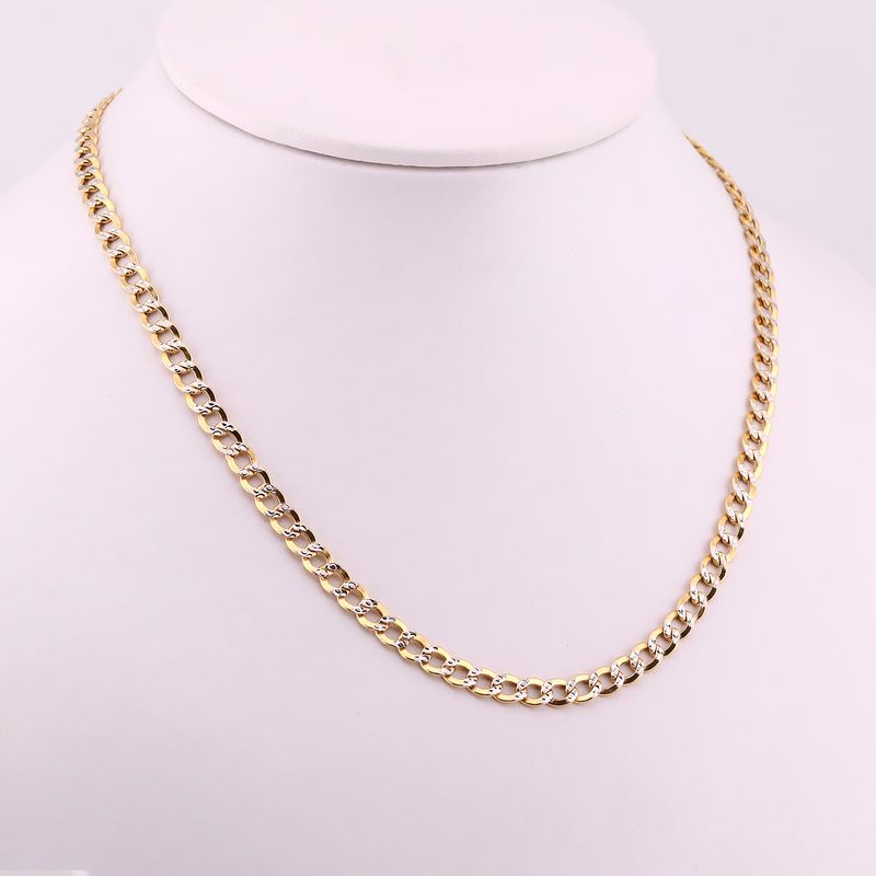 Cadena Eslabon Dimant. 14k 12.9g 65cm