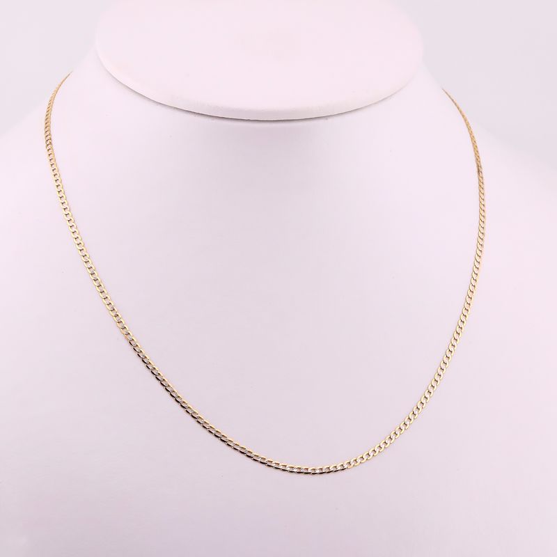 Cadena Cadena Eslabon Dimant. 14k 2.5g 45cm