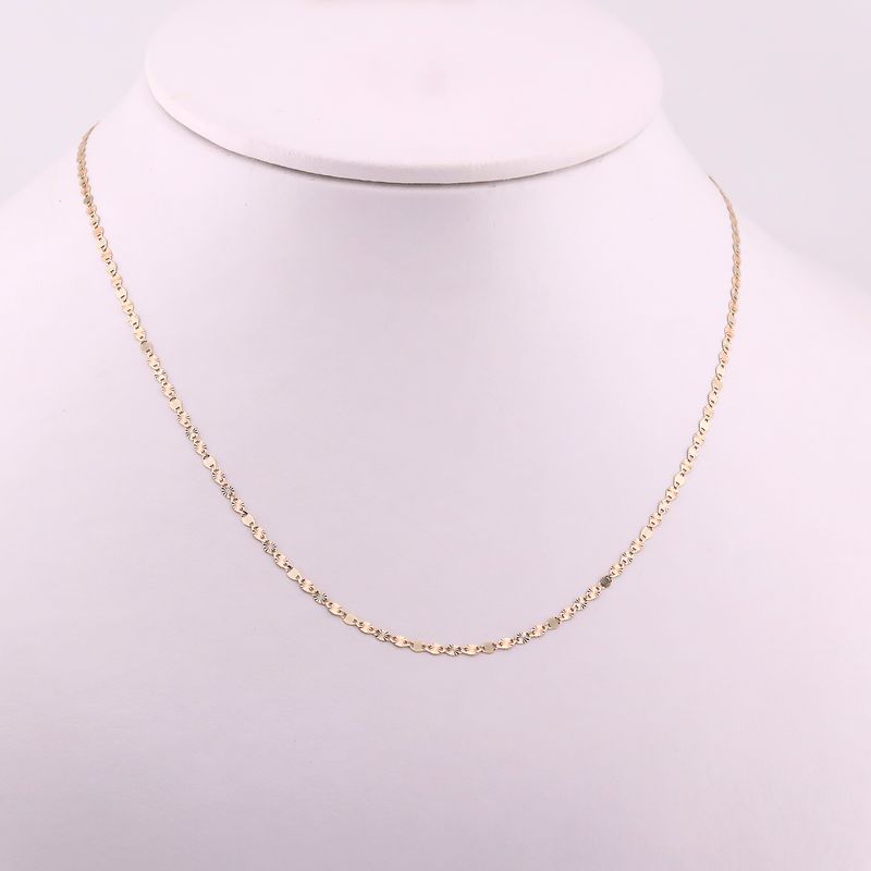 Cadena Mixta 14k 1.3g 50cm