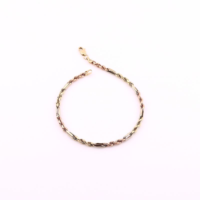 Pulso Figaro Tns 14k 4g 20cm