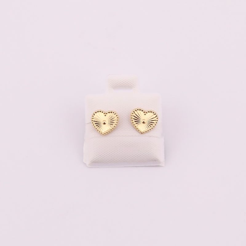 Broqueles Corazon 10k 0.2g