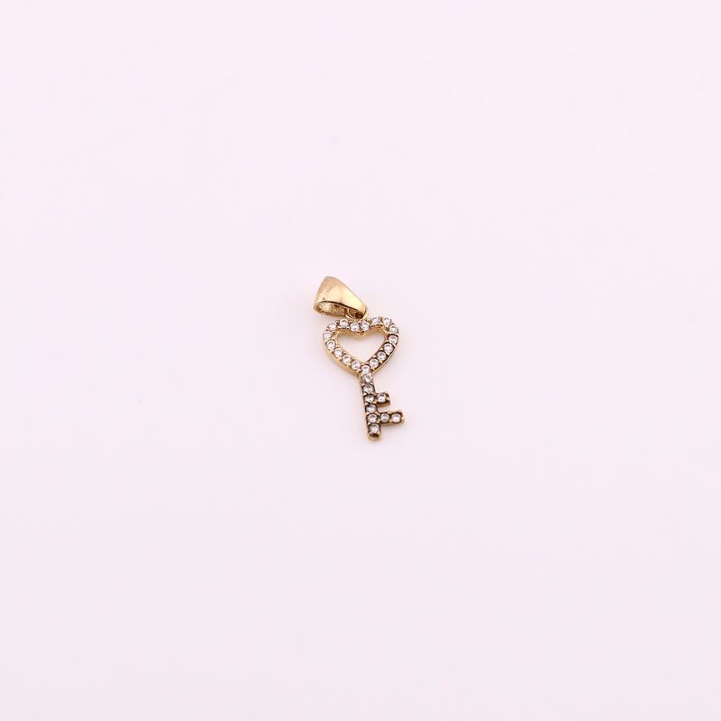 Dije Llave Corazon C/p Bcas  14k 0.7g
