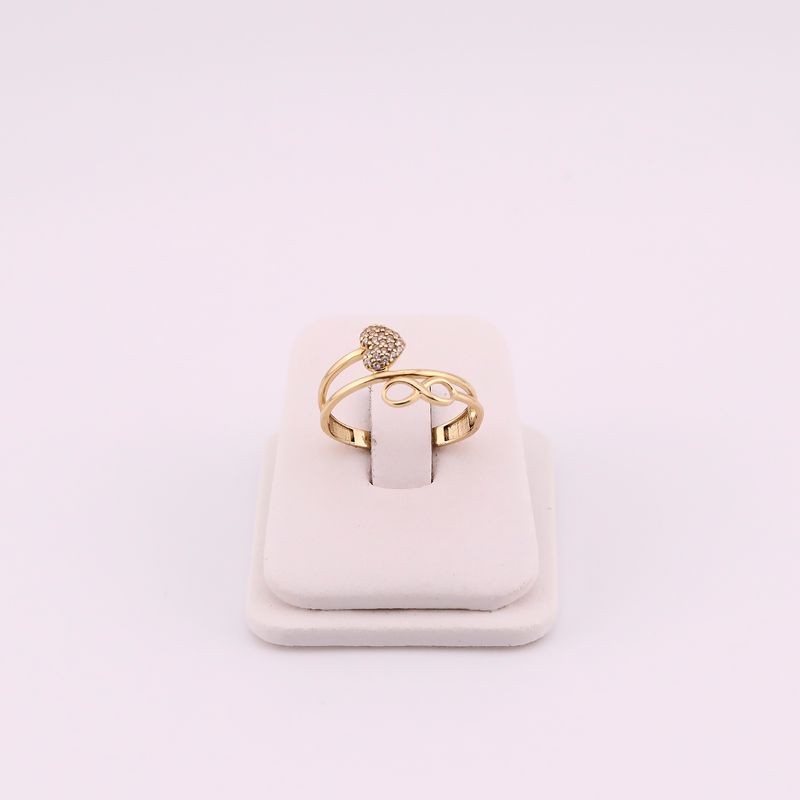 Anillo Corazon / Inf. 14k 2.1g #8.5