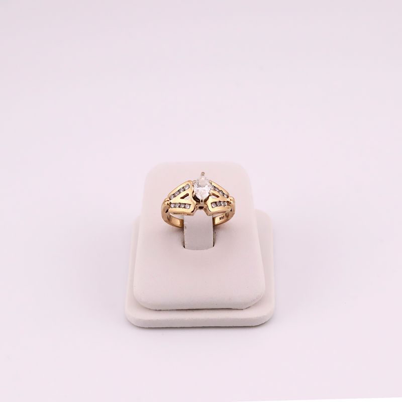 Anillo C/p Bca 14k 5.9g #5.5