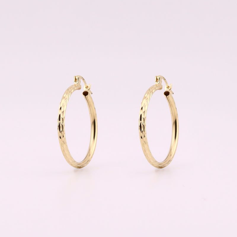 Arracadas Facetadas 14k 2.6g