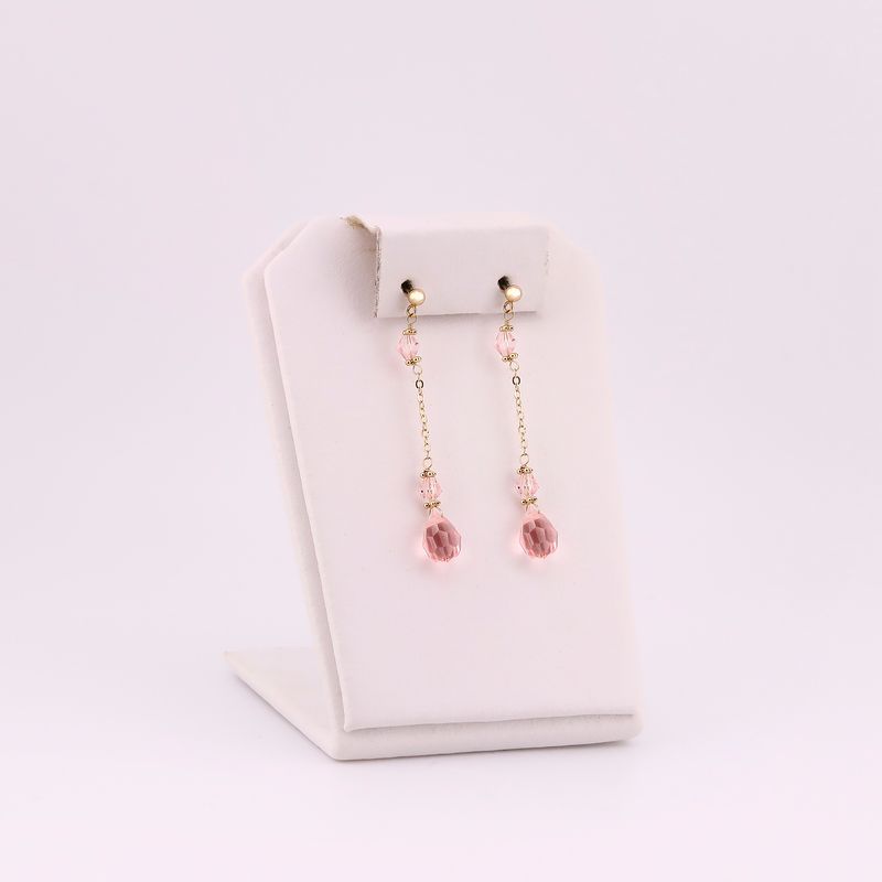 Aretes C/p Rosa 14k 1.4g