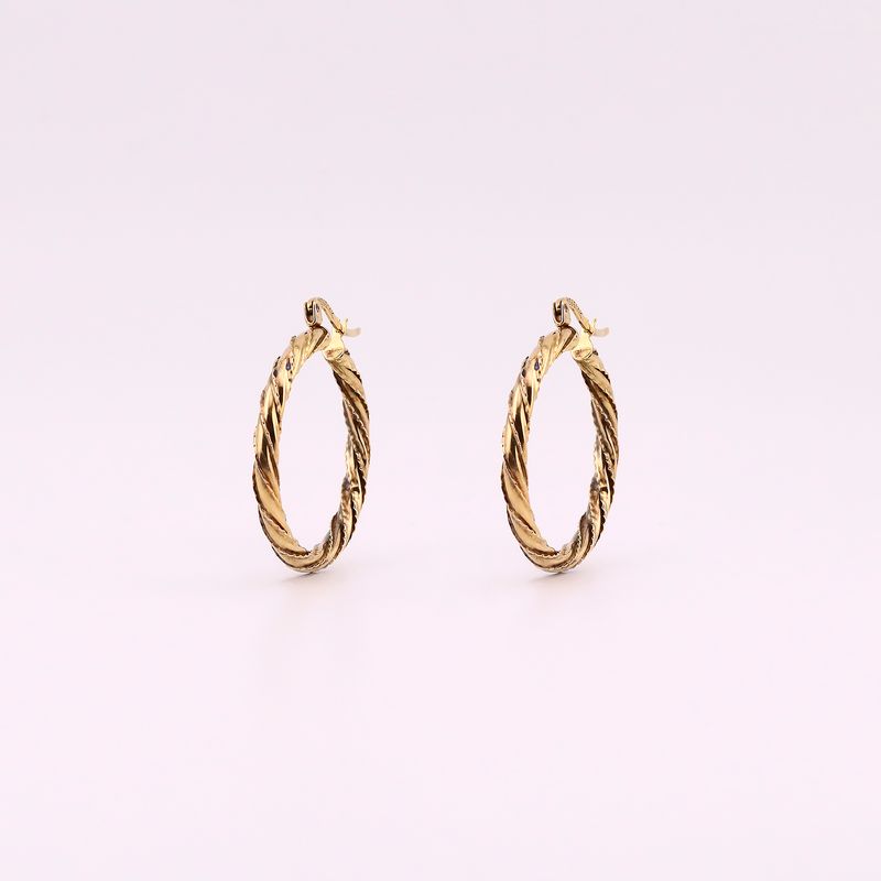Arracadas Torcidas 14k 2.8g