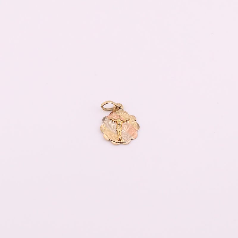 Dije  Flor Cristo Tns 14k 0.7g