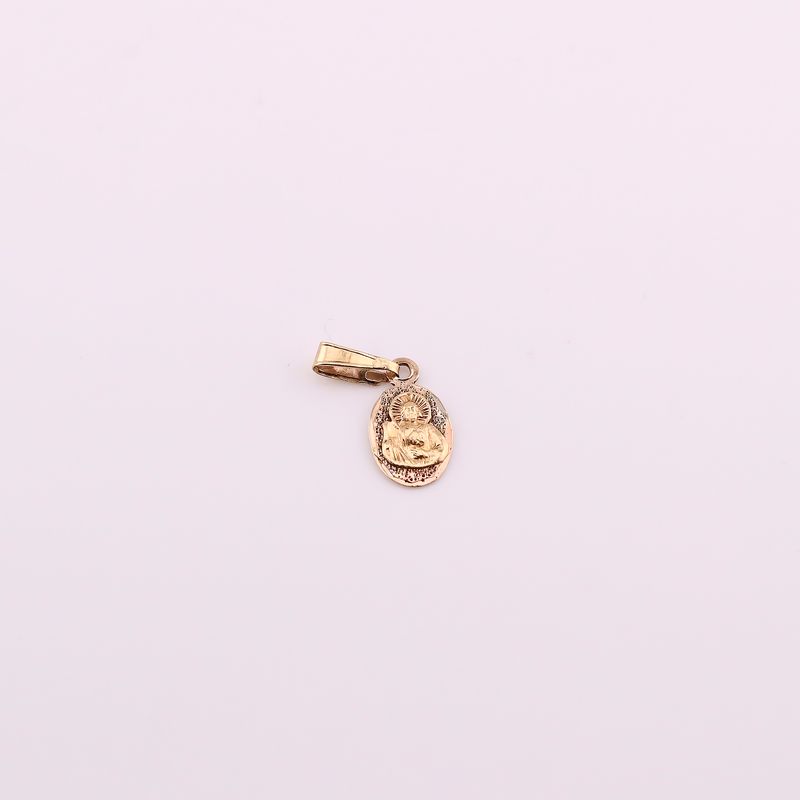 Dije Ovalo San Judas 14k 0.7g