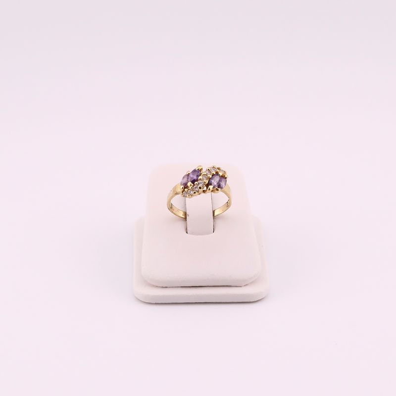 Anillo C/p Lila 14k 3.5g #8