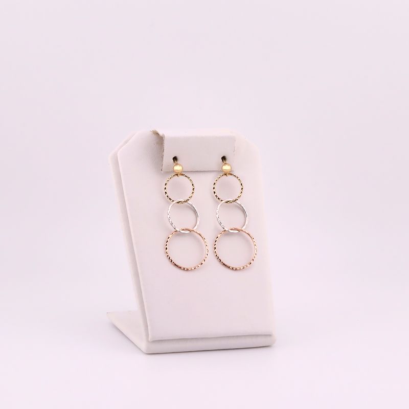 Aretes Aros Tns 14k 2.8g