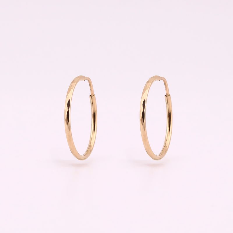 Arracadas Facetadas 14k 1.1g