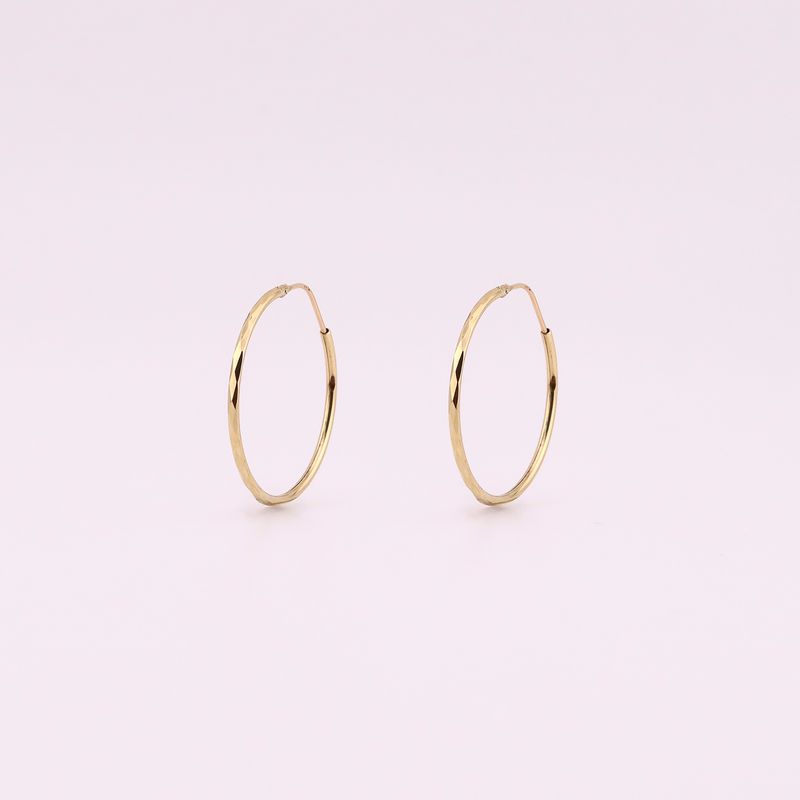 Arracadas Facetadas 14k 1g