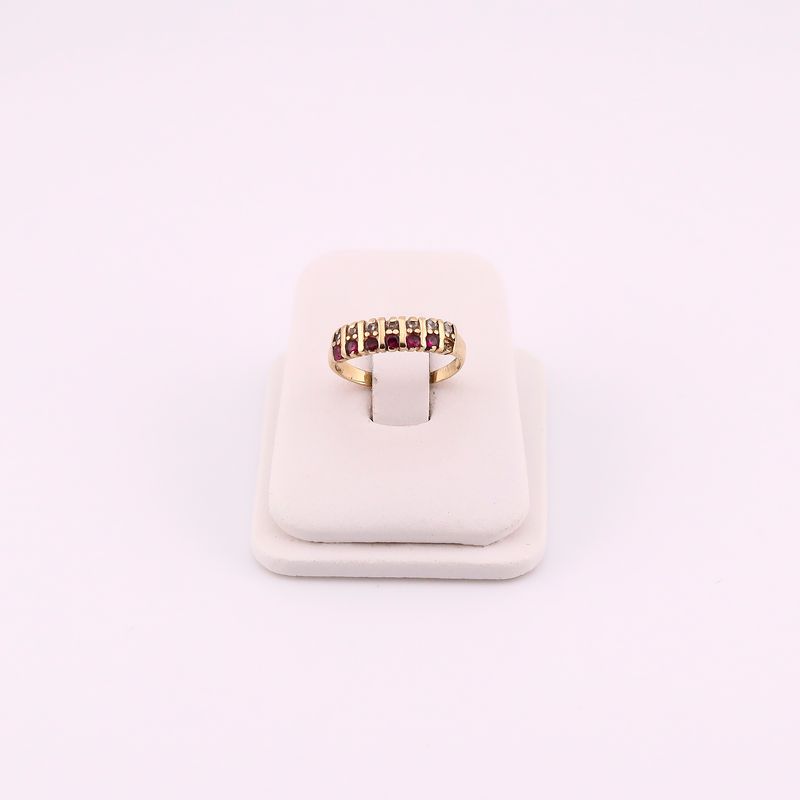 Ganillo C/p Bcas/rojas 14k #6