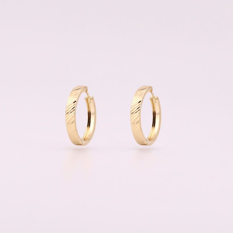 Huggie Diamantado 14k 1.7g