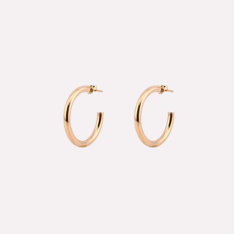 Aretes Media Lisa 14k 1.6g