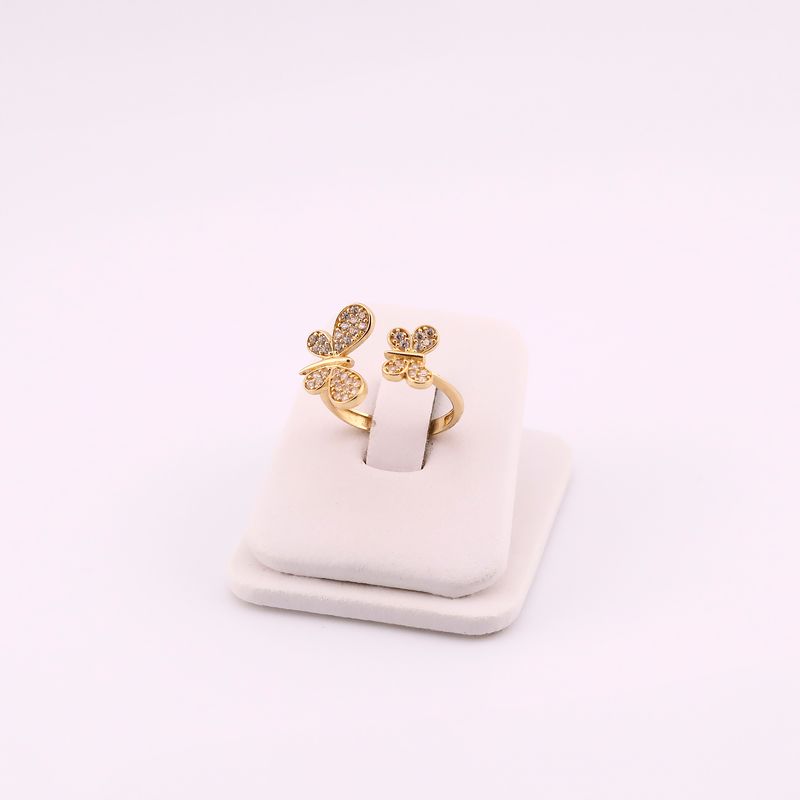 Anillo Mariposas C/p 14k 2.8g #7.5