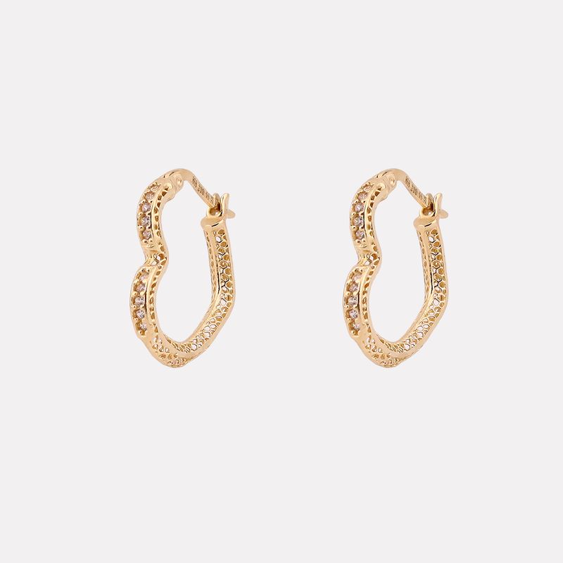 Arracadas Corazon 14k 2.2g