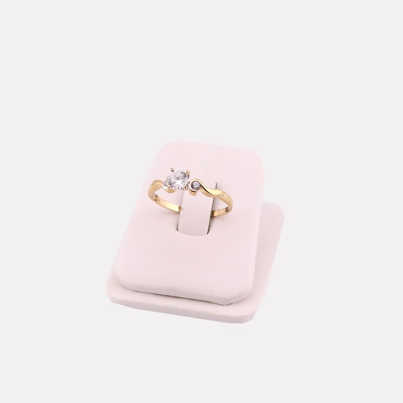 Anillo C/p Bca  14k 2.6g #10