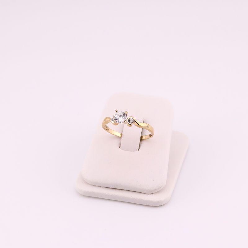 Anillo C/p Bca  14k 2.6g #10