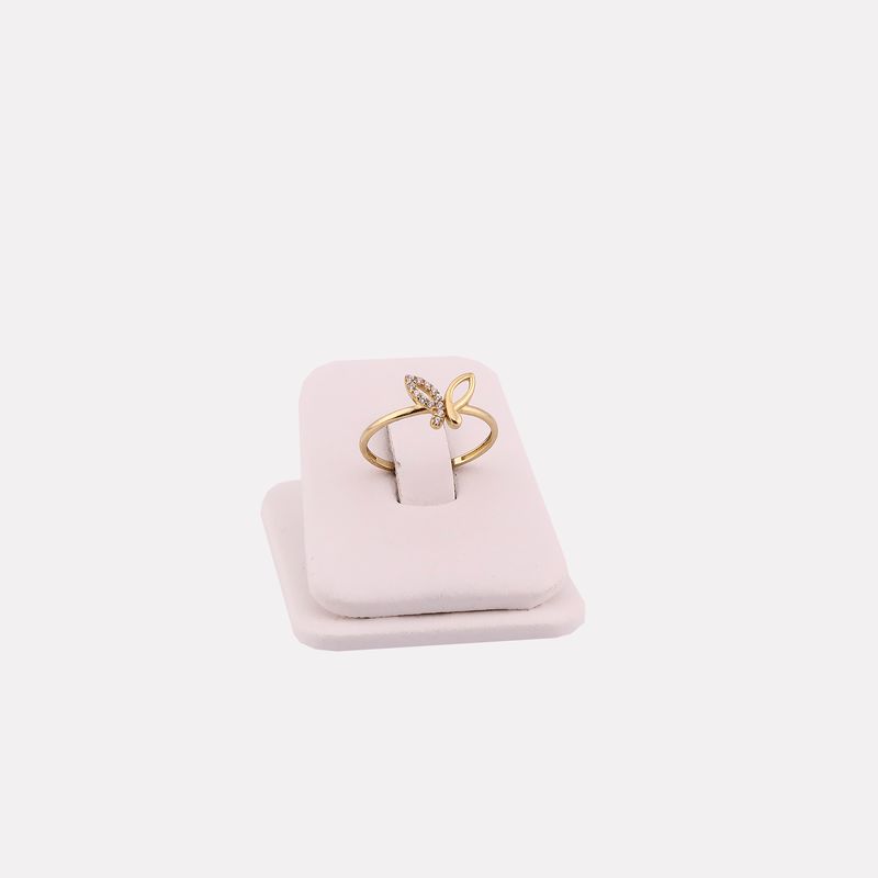 Anillo Mariposa 10k 0.9g #7
