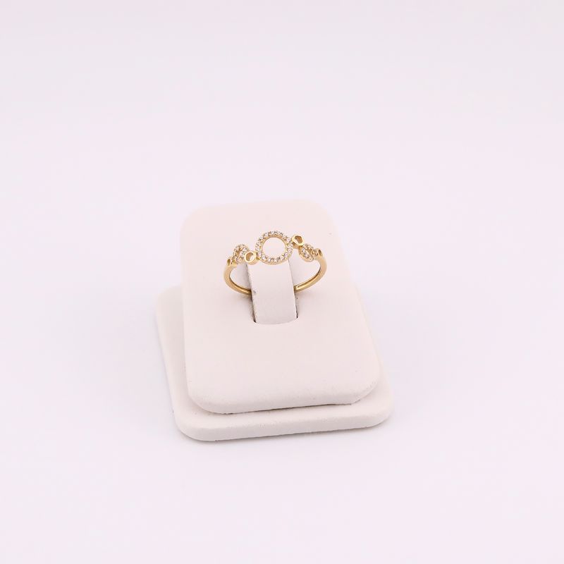 Anillo Circ. C/p Bca 14k 1g