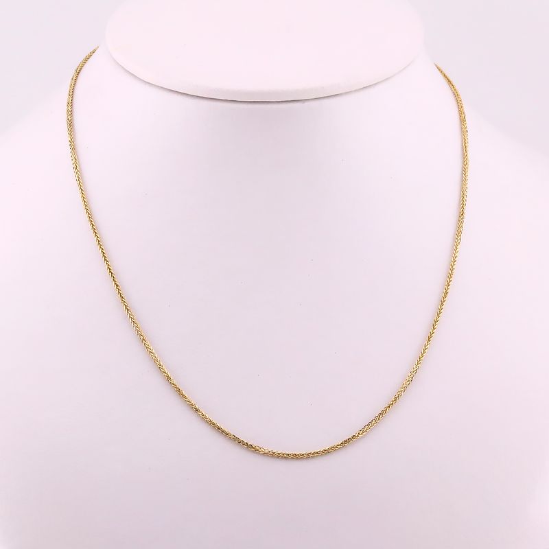 Cadena Espiga  14k 1.5g 45cm