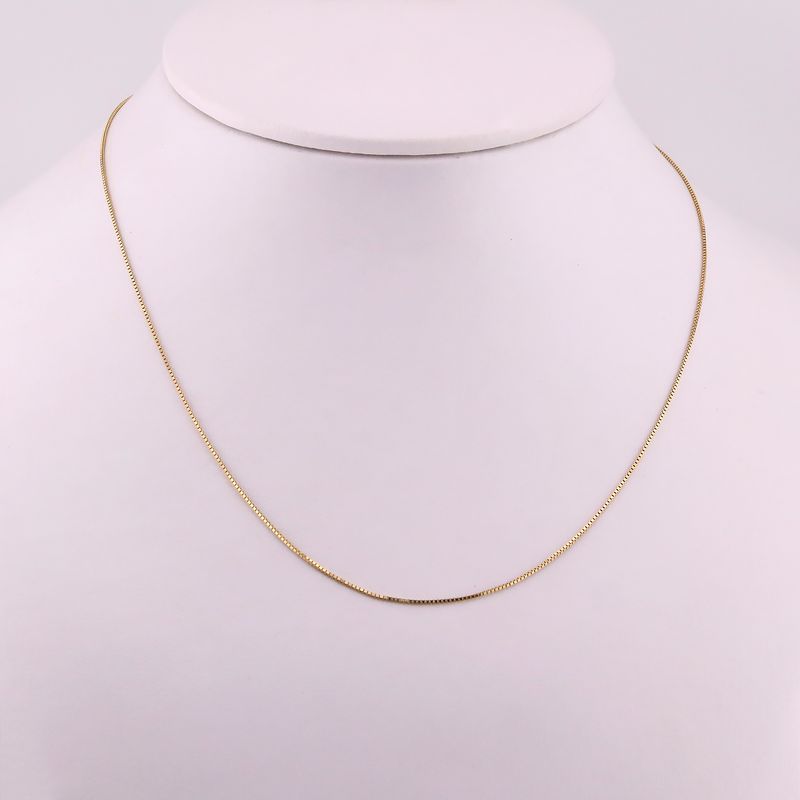 Cadena Cubo 14k 2g 55cm