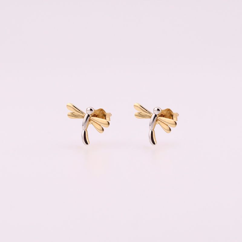 Aretes Libélula Tonos 14k 1g