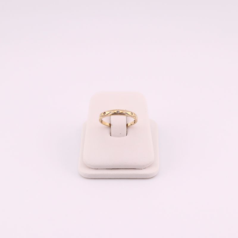 Anillo Rombos C/p 14k 1.4g #7.5