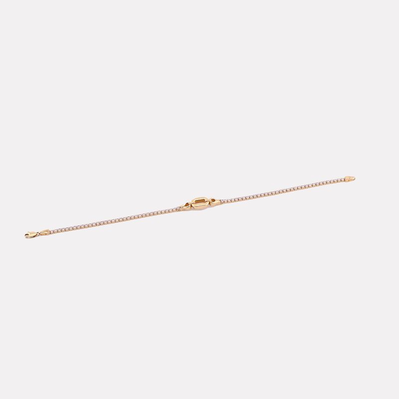 Pulsera Ovalo C/p Bca 14k 3.4g 17cm