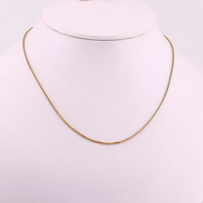 Cadena Espiga  14k 1.5g 45cm