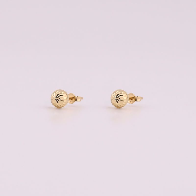 Aretes Esferas Relim. 14k 1g