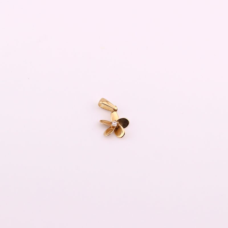 Dije Flor C/p Bca 14k 0.7g