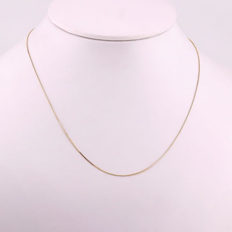 Cadena Cubo 14k 1g 44cm