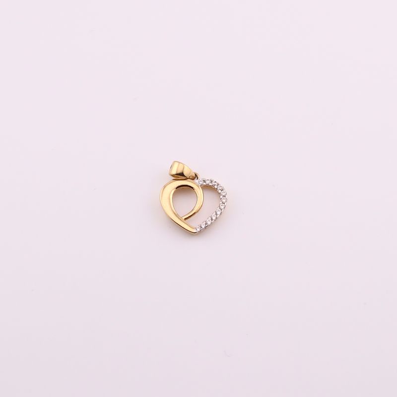 Dije Doble Corazon C/p  14k 1.2g