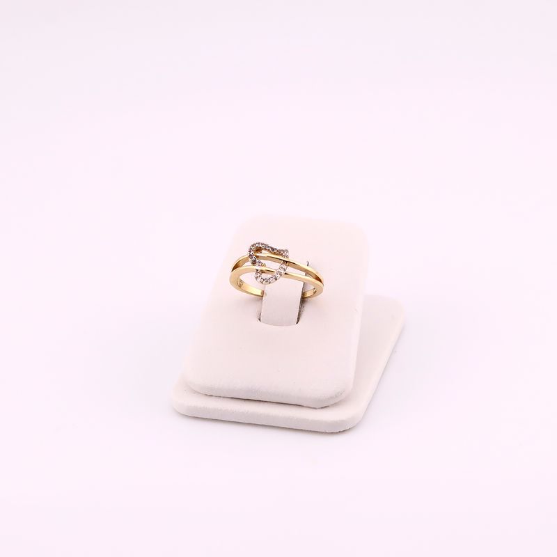 Anillo Corazon Enlazado C/p  14k 2.3g #6