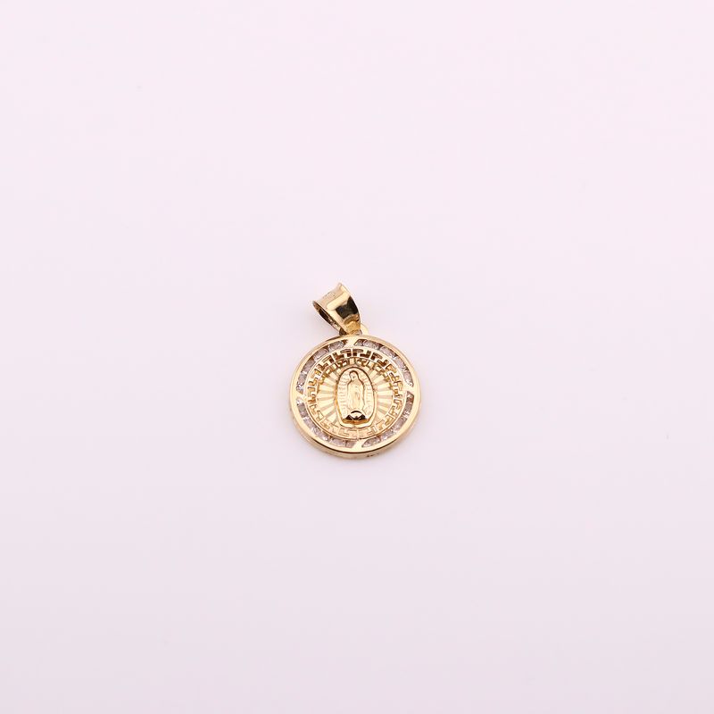 Dije Virgen C/p Bca  14k 1.2g