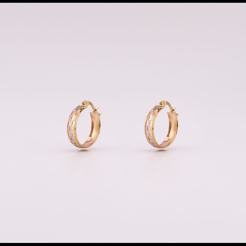 Arracadas Facetadas 14k 2.5g