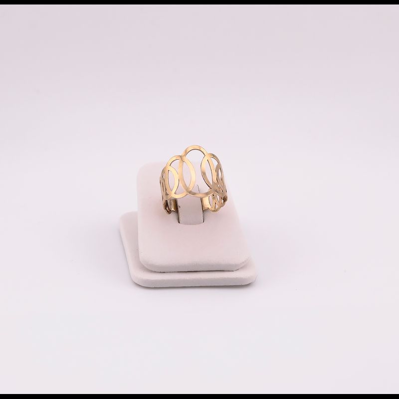 Anillo Ovalos 14k 2.7g #9.5