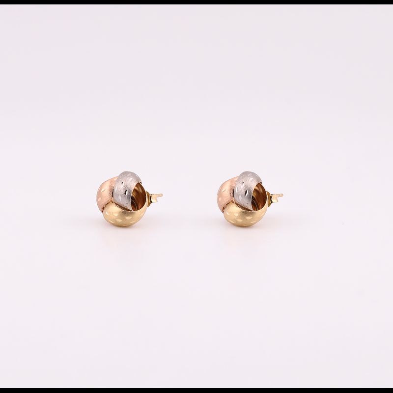 Aretes Enlazados Tns 14k 2.4g