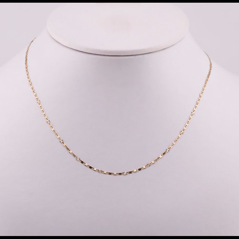 Cadena Mixta 14k 1.6g 55cm