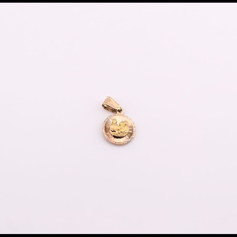 Dije Bautizo / Virgen  14k 2g