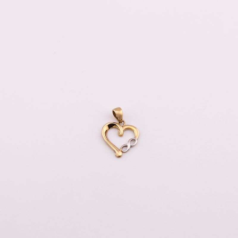 Dije Corazon/infinito 14k 0.8g