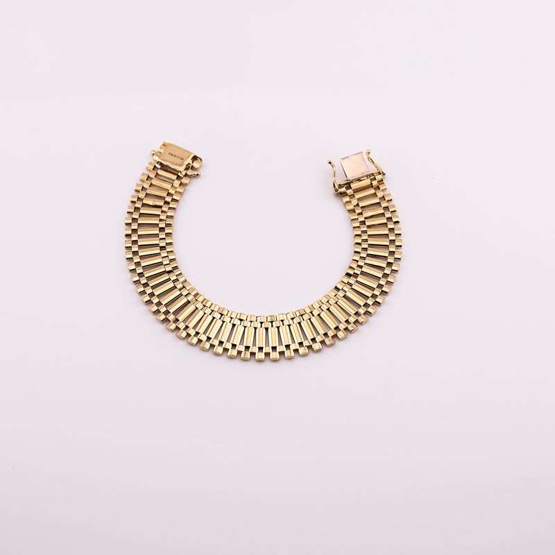 Pulso Tipo Rolex 14k 19g 20cm